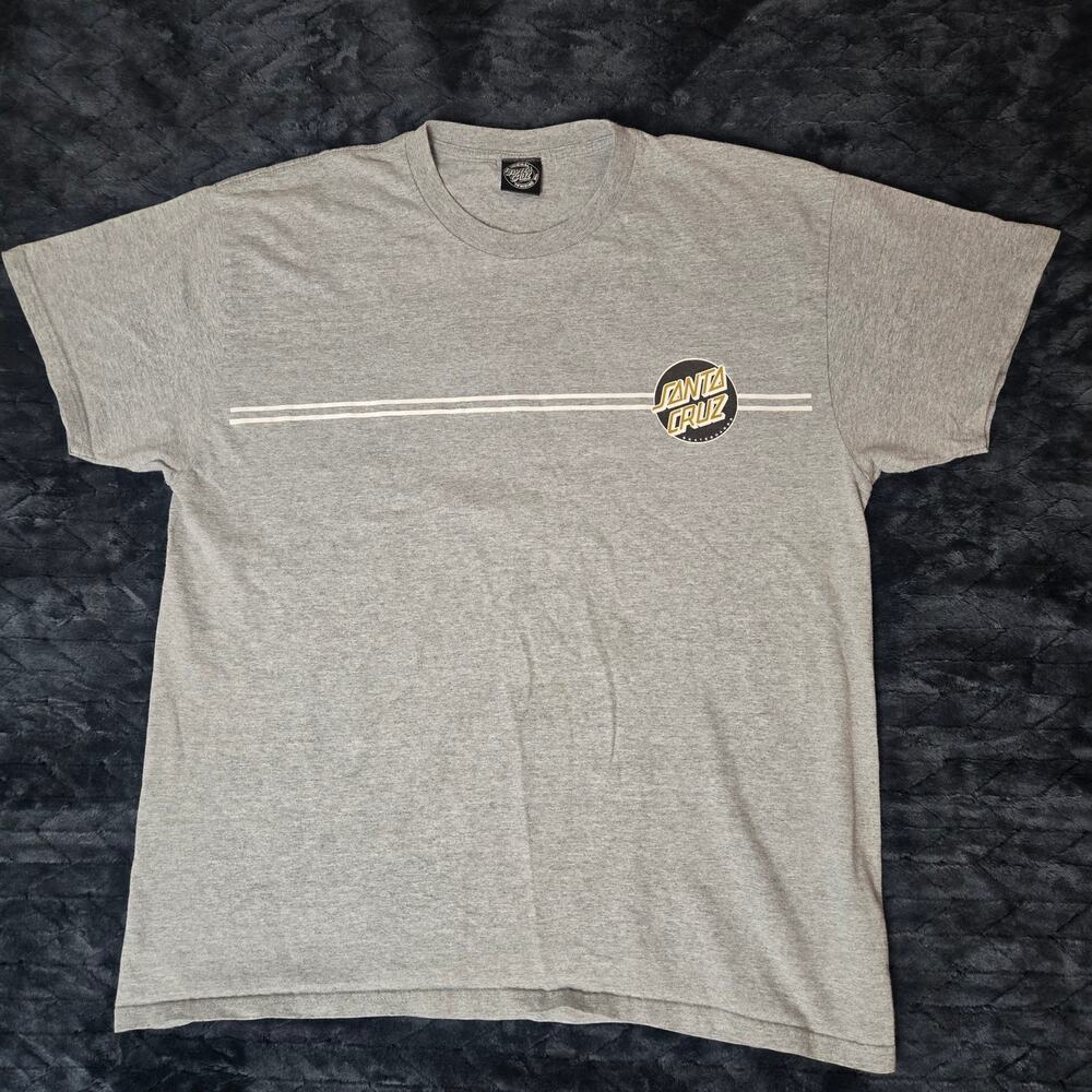 Santa Cruz Skateboards Y2K Classic Gray Men's XL Short Sleeve Crew Neck T-Shirt